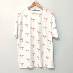 Denim & Flower by Ricky Singh T Shirt Flamingos Size XL Summer Vacation Florida